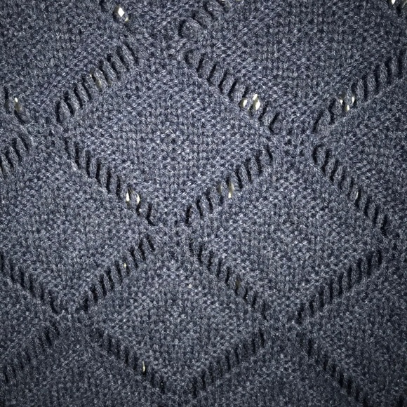 Navy Eyelet Sweater - Picture 3 of 3